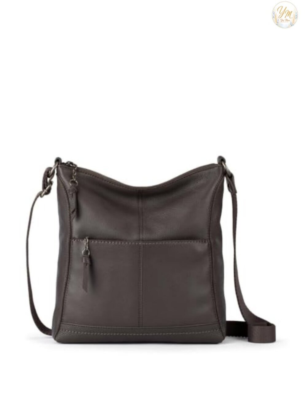 Leather Crossbody Purse with Adjustable Strap and Multiple Pockets